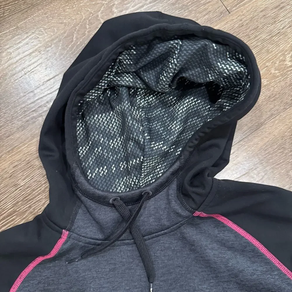 Nike women’s Black and Dark Gray Sweater with Pink Accents